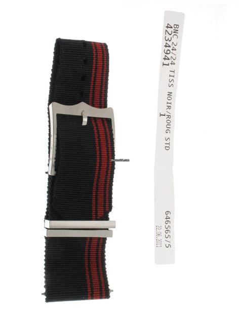 Tudor Fabric black/red strap Black Bay 4234941 22mm 